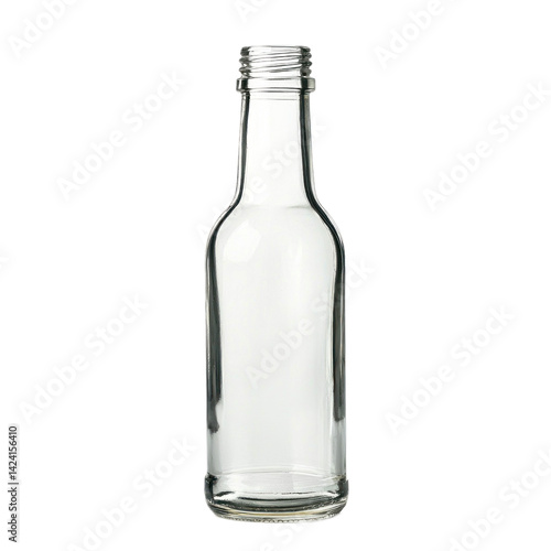 Wallpaper Mural An empty glass bottle standing upright, isolated on a transparency background Torontodigital.ca