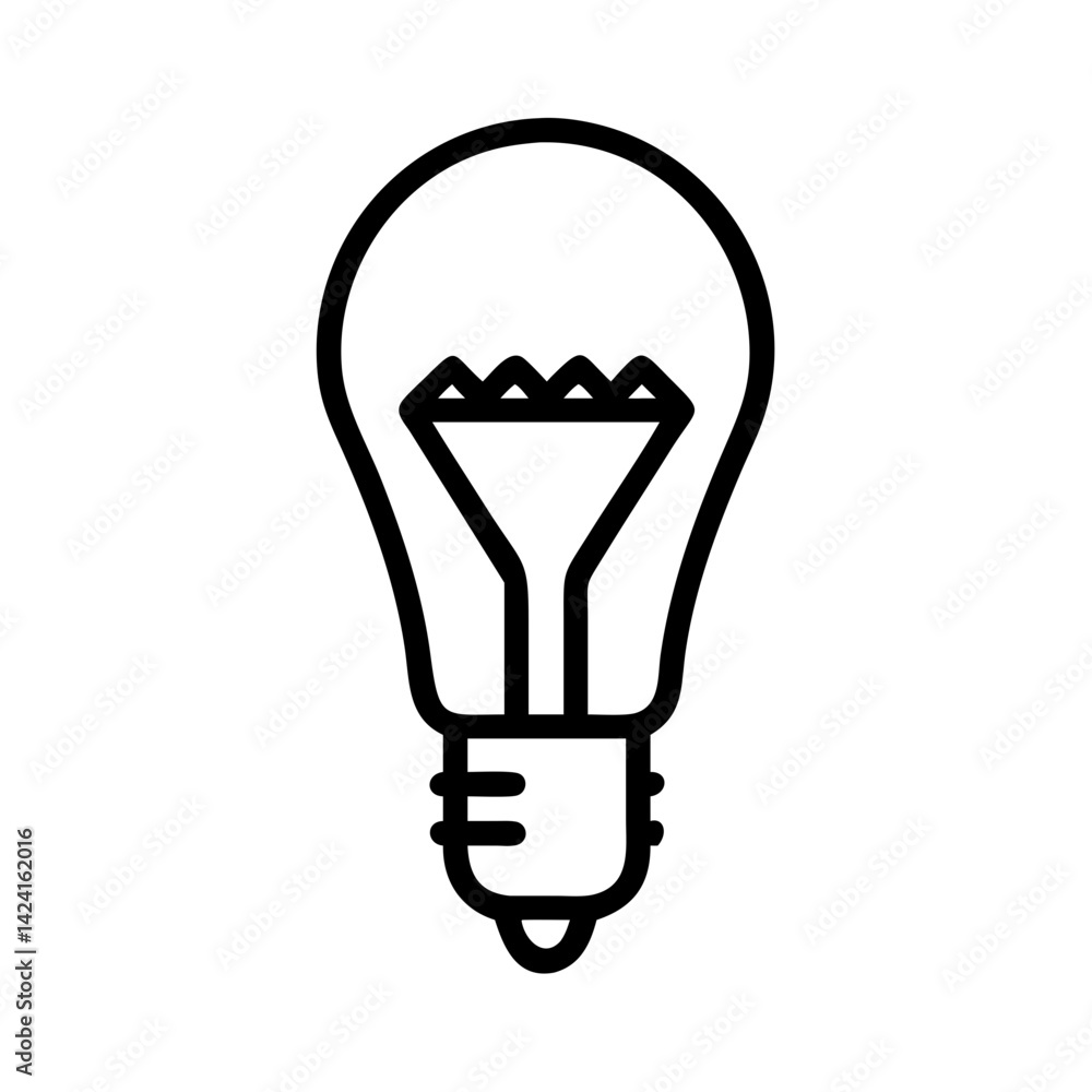Icon of a Light Bulb Icon of a Light Bulb