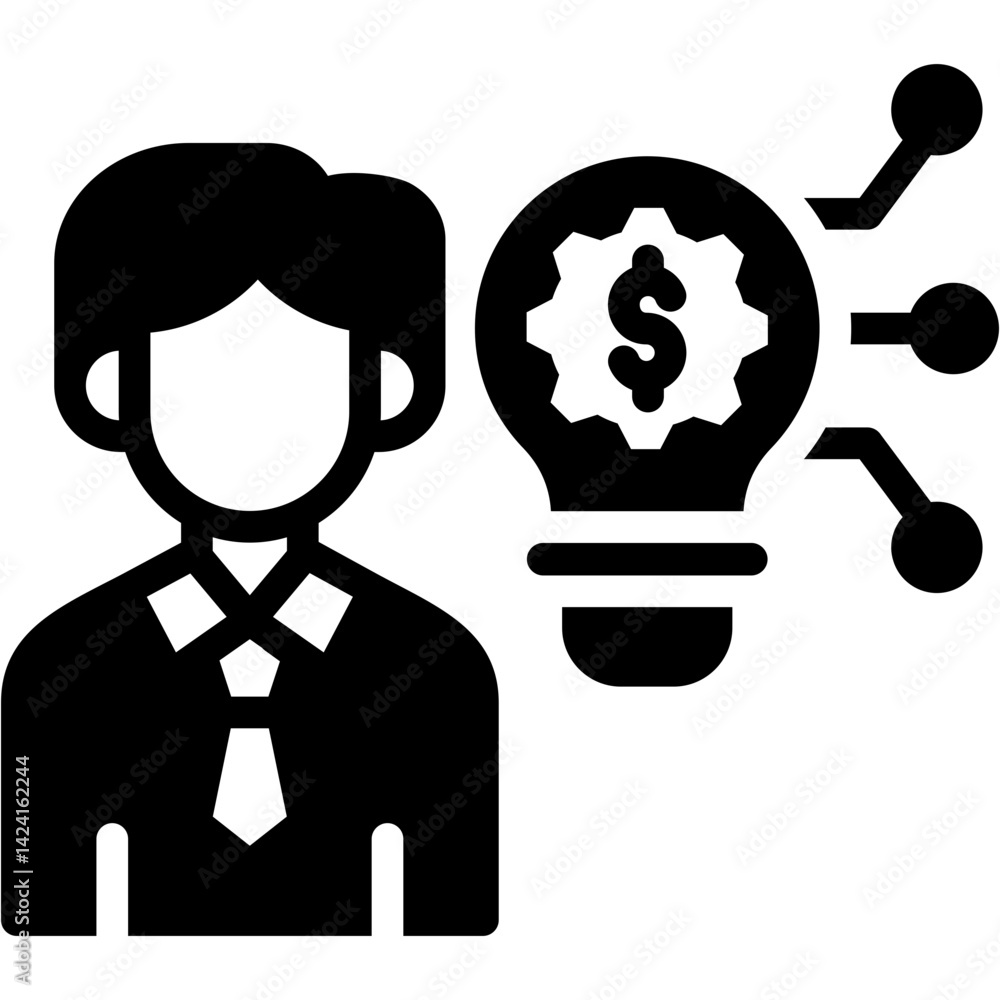 Tech Entrepreneurship Icon Tech Entrepreneurship Icon