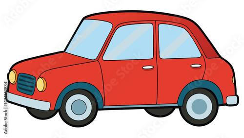 Car icons, vector, flat cartoon cars and transportation. Cars, vans, cargo trucks, off-road, buses, sports cars, pickup trucks.