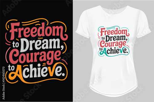  Motivational quote for Classic T-Shirt design illustration vector 