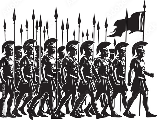 Roman army vector