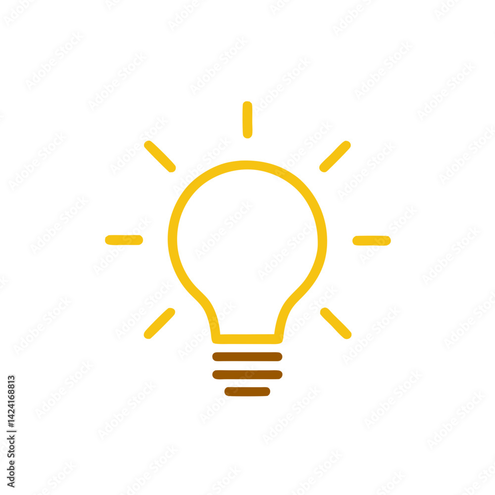 Creative Light Bulb Idea Symbol Innovation Concept Design On White Background Creative Light Bulb Idea Symbol Innovation Concept Design On White Background