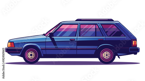 Car icons, vector, flat cartoon cars and transportation. Cars, vans, cargo trucks, off-road, buses, sports cars, pickup trucks.