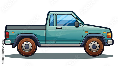 Car icons, vector, flat cartoon cars and transportation. Cars, vans, cargo trucks, off-road, buses, sports cars, pickup trucks.