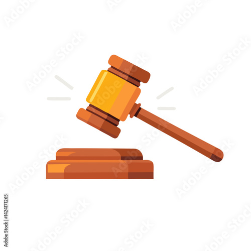 Judge Gavel Wood Illustration Justice Legal Auction Court Decision Hammer Law