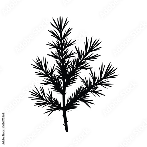 vector silhouette of a tree