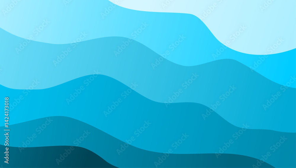 Abstract blue wave ocean design background with blue gradient. Minimalist elegant fluid or liquid design for wallpaper Abstract blue wave ocean design background with blue gradient. Minimalist elegant fluid or liquid design for wallpaper