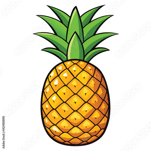 Ripe Pineapple Illustration