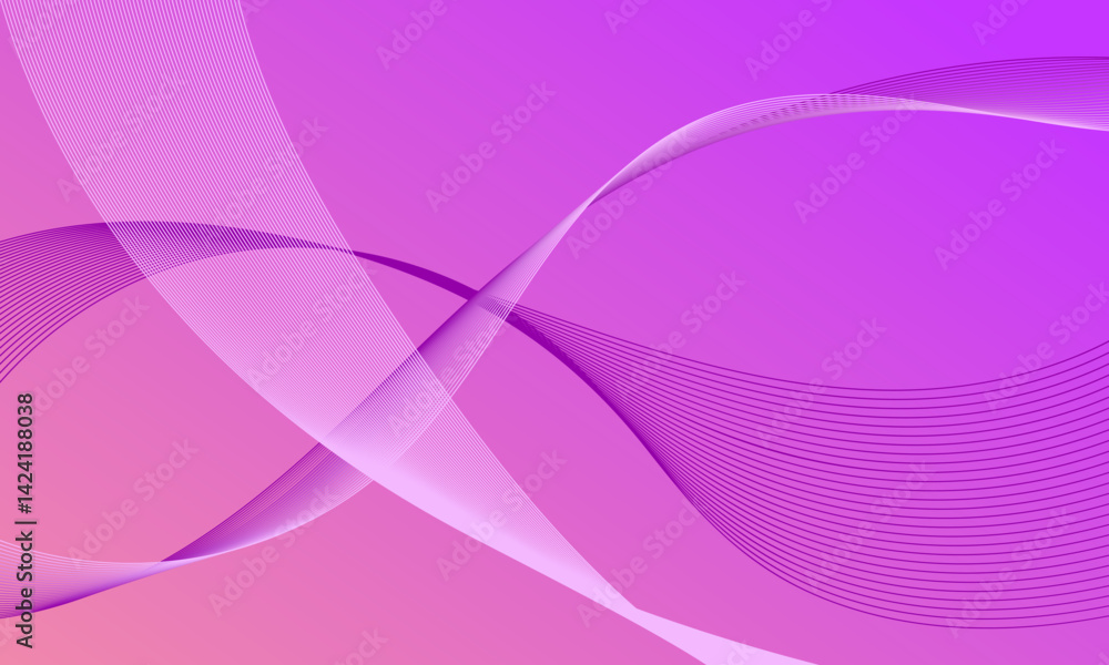 abstract pink purple violet smooth lines wave curves with soft gradient background abstract pink purple violet smooth lines wave curves with soft gradient background