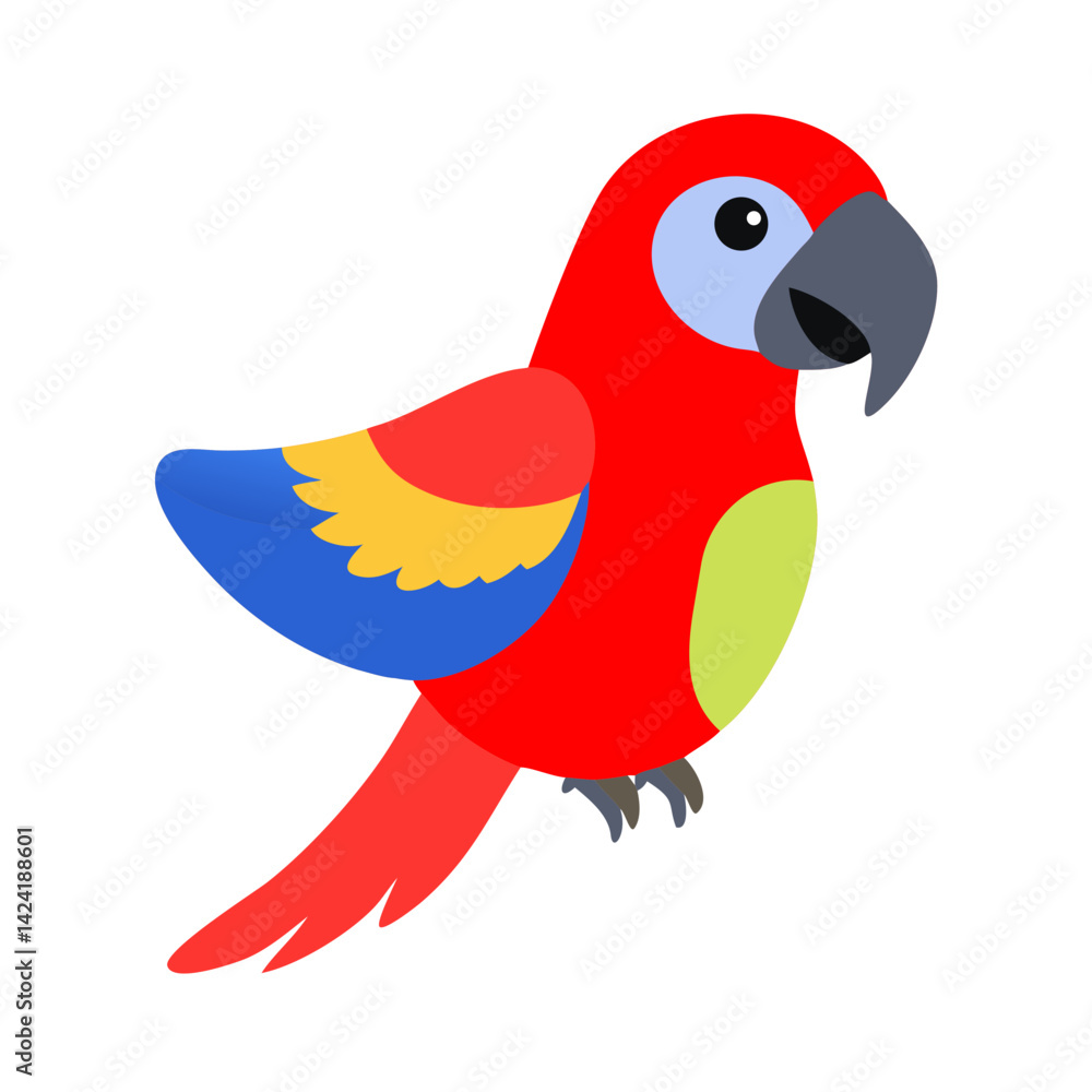 Fototapeta premium Parrot: The Colorful Birds of the Tropics