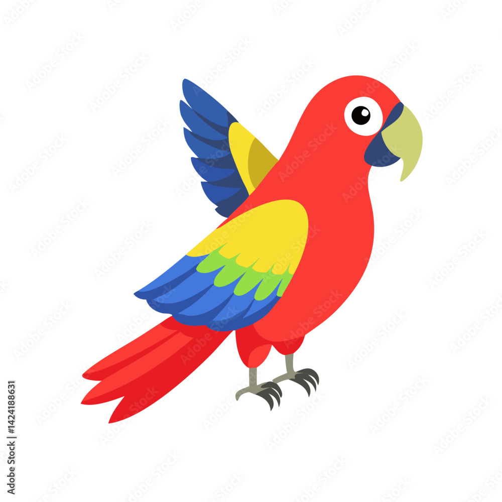 Fototapeta premium Parrot: The Colorful Birds of the Tropics