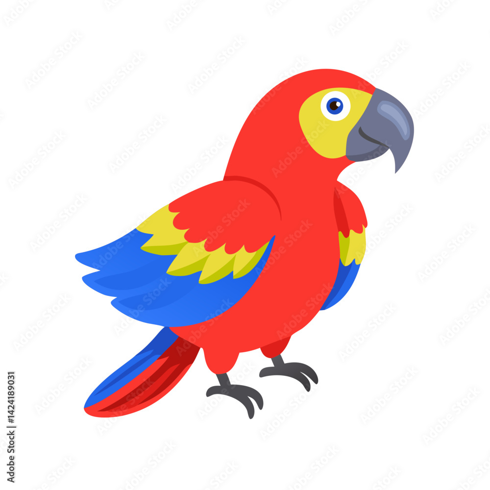 Fototapeta premium Parrot: The Colorful Birds of the Tropics