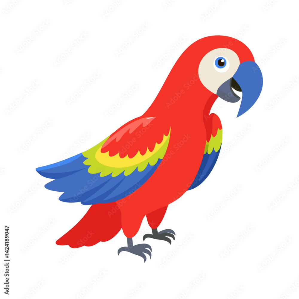 Fototapeta premium Parrot: The Colorful Birds of the Tropics
