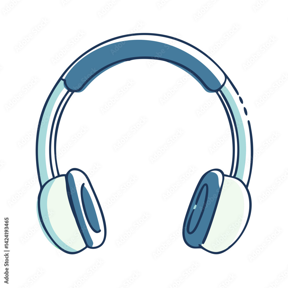 Stylish headphone on a white background Stylish headphone on a white background