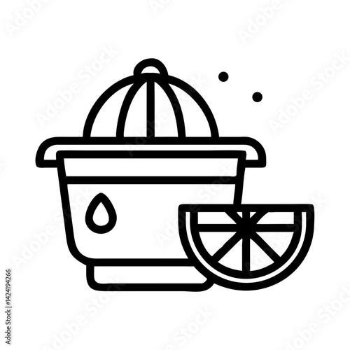 Citrus Juicer Icon Representing Fresh Juice Preparation