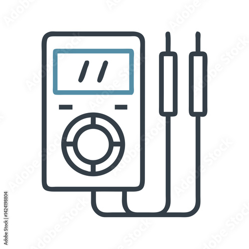 Digital Multimeter Tool Icon Representing Electrical Measurement Instrument