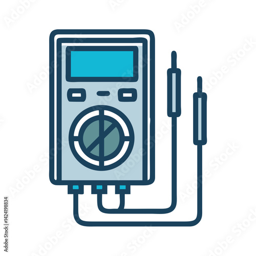 Digital Multimeter Tool Icon Representing Electrical Measurement Instrument