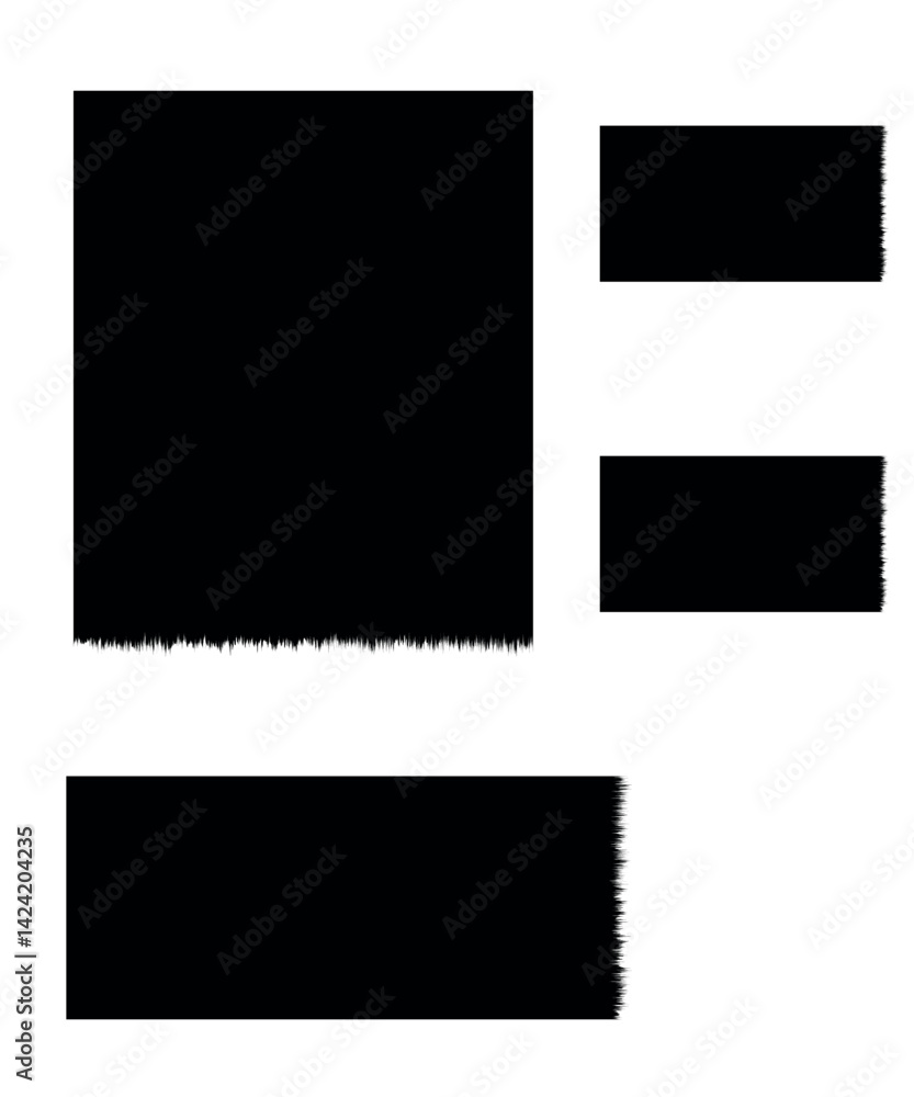 Obraz premium Torn Paper Edge Brushes Collection for Photoshop and Design