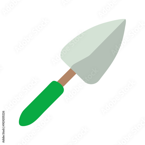 Hand Trowel Gardening Tool Icon Representing Soil Cultivation and Planting