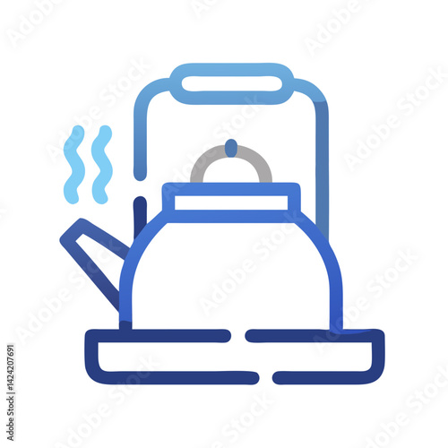 Kettle Icon Representing Boiling Water Appliance and Kitchen Utility