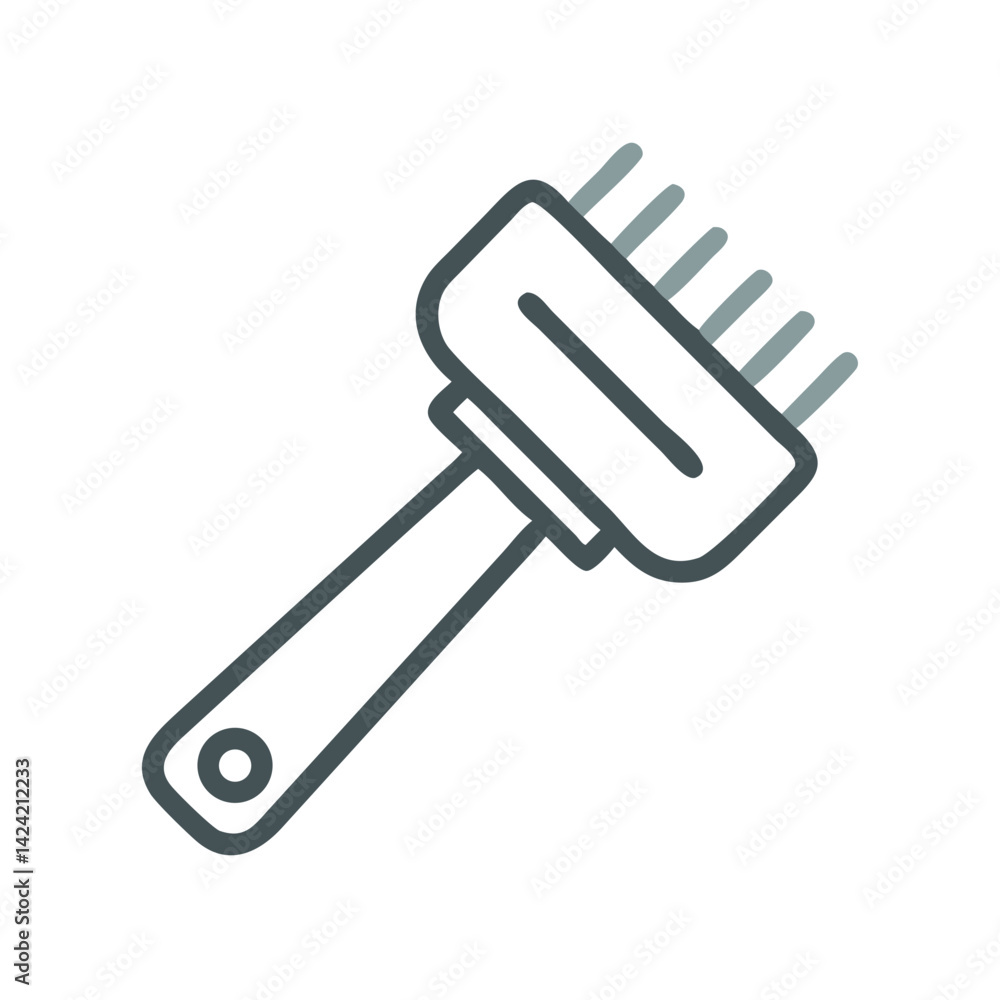 Meat Tenderizer Icon Representing Meat Softening and Kitchen Preparation Tool Meat Tenderizer Icon Representing Meat Softening and Kitchen Preparation Tool