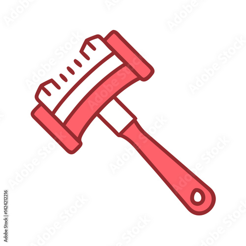 Meat Tenderizer Icon Representing Meat Softening and Kitchen Preparation Tool