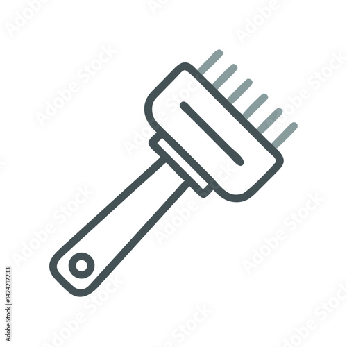 Meat Tenderizer Icon Representing Meat Softening and Kitchen Preparation Tool
