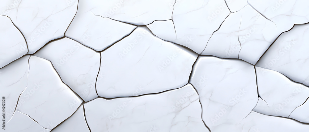 Cracked white surface texture, showcasing intricate patterns and details that can enhance various design projects. Cracked white surface texture, showcasing intricate patterns and details that can enhance various design projects.