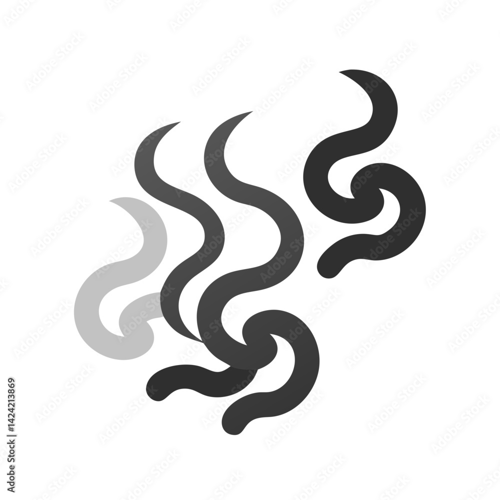 Mystic Smoke Swirls Icon Representing Magic, Fantasy, and Spiritual Energy Mystic Smoke Swirls Icon Representing Magic, Fantasy, and Spiritual Energy