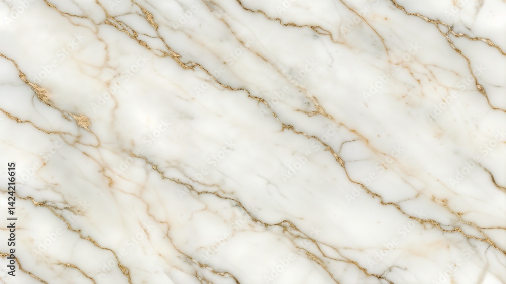 Elegant white marble texture with golden veins