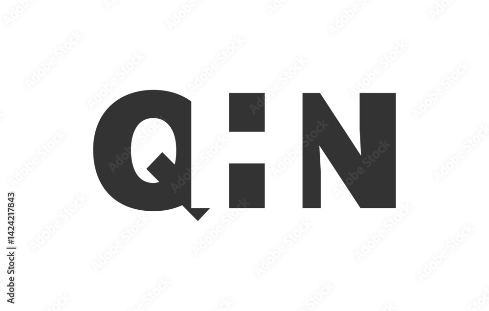 QHN logo design. Initial letter Q H N bold font style for tech startups, consulting, corporate branding. Creative company name, headlines typography identity, trendy logotype. QHN logo design. Initial letter Q H N bold font style for tech startups, consulting, corporate branding. Creative company name, headlines typography identity, trendy logotype.