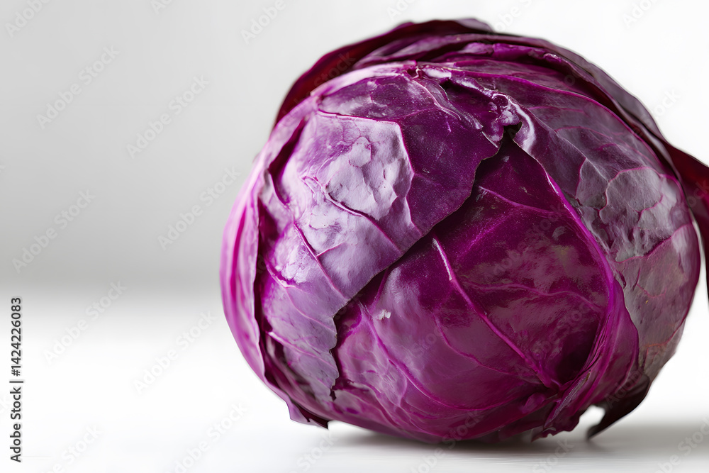 Close-up of Red Cabbage, Fresh Vegetable Ingredient Close-up of Red Cabbage, Fresh Vegetable Ingredient