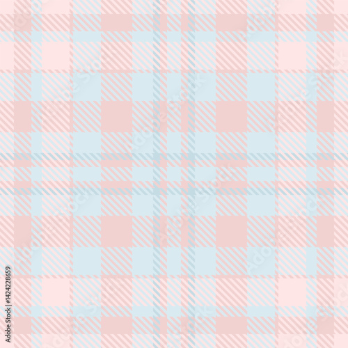 Fashion texture textile tartan, fashionable fabric background plaid. Oktoberfest vector check seamless pattern in light and misty rose colors.