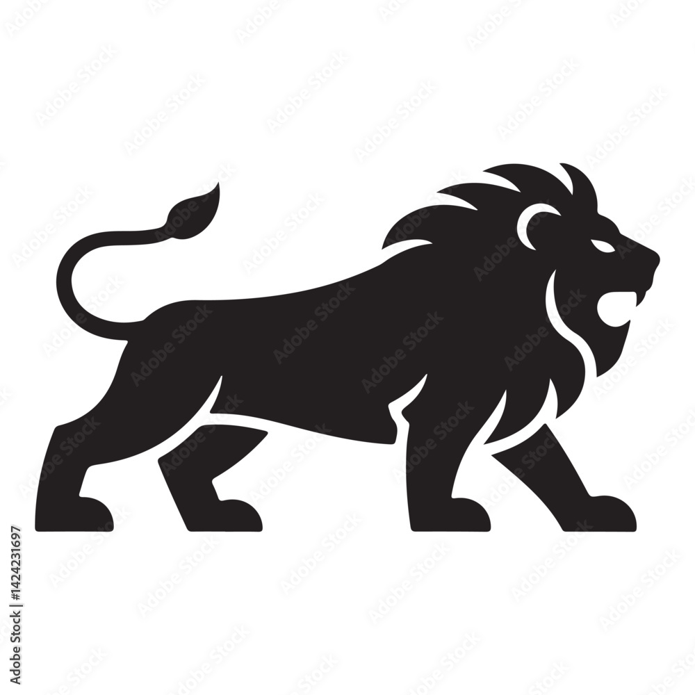 Obraz premium vector illustration of a lion. eps 10