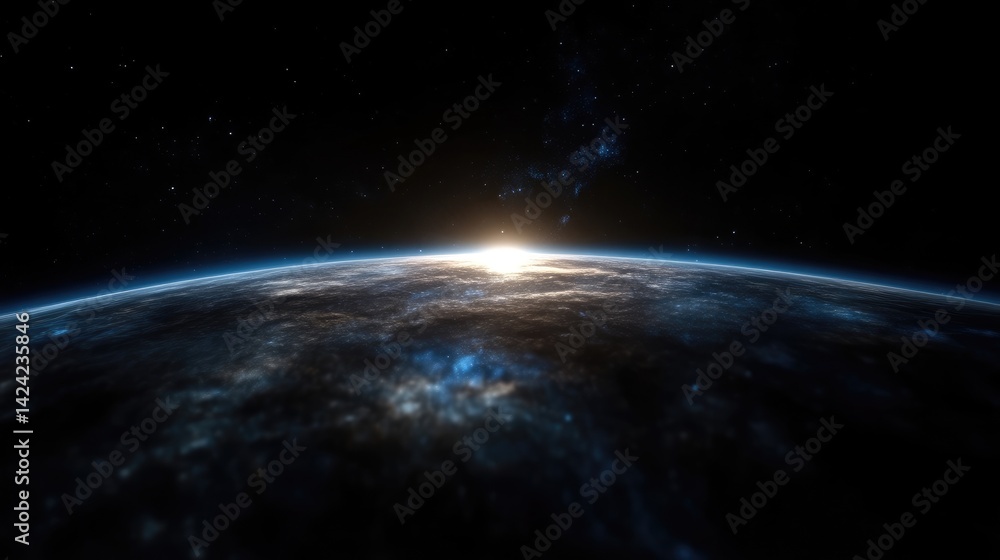 Sunrise over a distant planet Sunrise over a distant planet