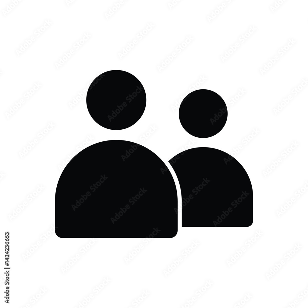 two people avatar icon vector design template two people avatar icon vector design template