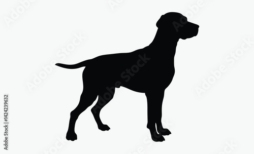 Labrador retriever silhouette, Labrador retriever dog breed black silhouette