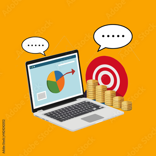 Data Driven Decision Making vector illustration