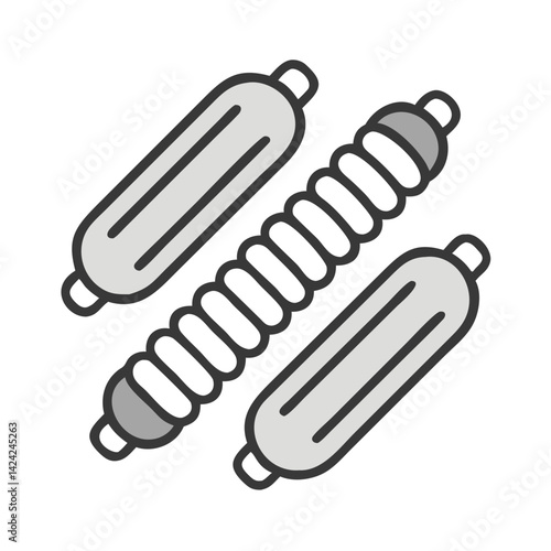 Sausages Icon Representing Linked Processed Meat and Savory Food