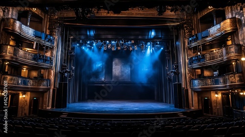 Wallpaper Mural Grand theater stage with dramatic lighting Torontodigital.ca