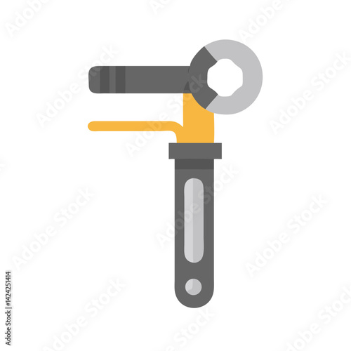 Torque Wrench Icon Representing Physics Tool for Force Measurement