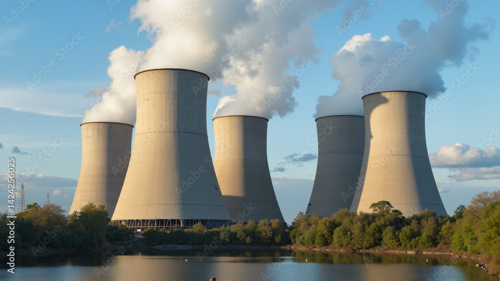 Obraz premium nuclear power plant
