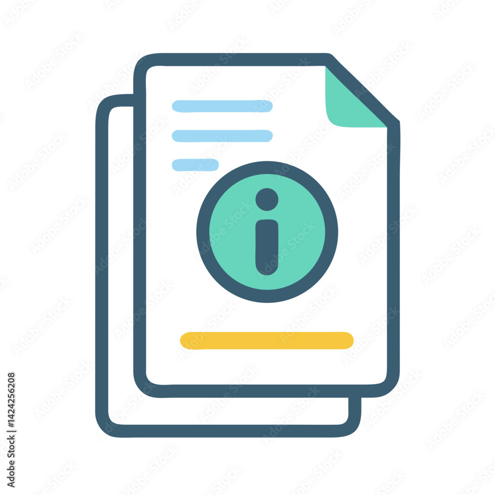 Info Sheet Icon Representing Help Documentation Info Sheet Icon Representing Help Documentation
