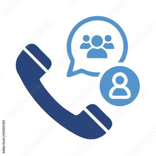 Phone with Network Icon Representing Customer Support