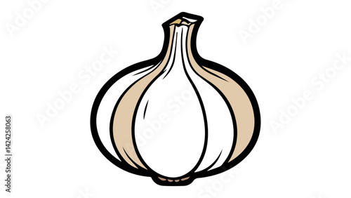 vector illustration of onion, simple onion icon vector illustration, simple garlic vector illustration