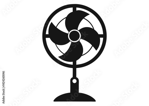 -a-electric-fan-silhuette-vector-art-illustriton-w.eps