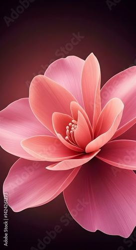 Orange Flower Bloom  Pastel Pink and  Close Up, wallpaper, background 
