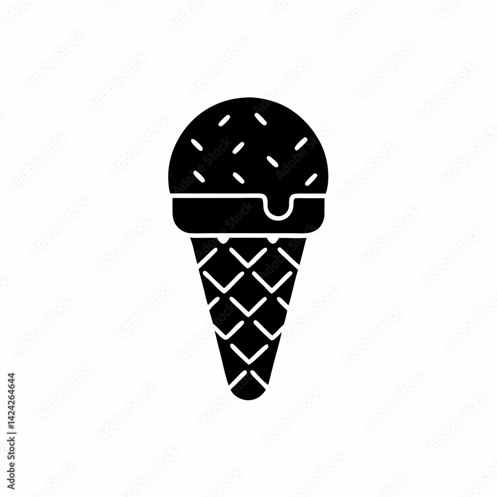 creative details Ice Cream Scoop Icon vector Illustration creative details Ice Cream Scoop Icon vector Illustration