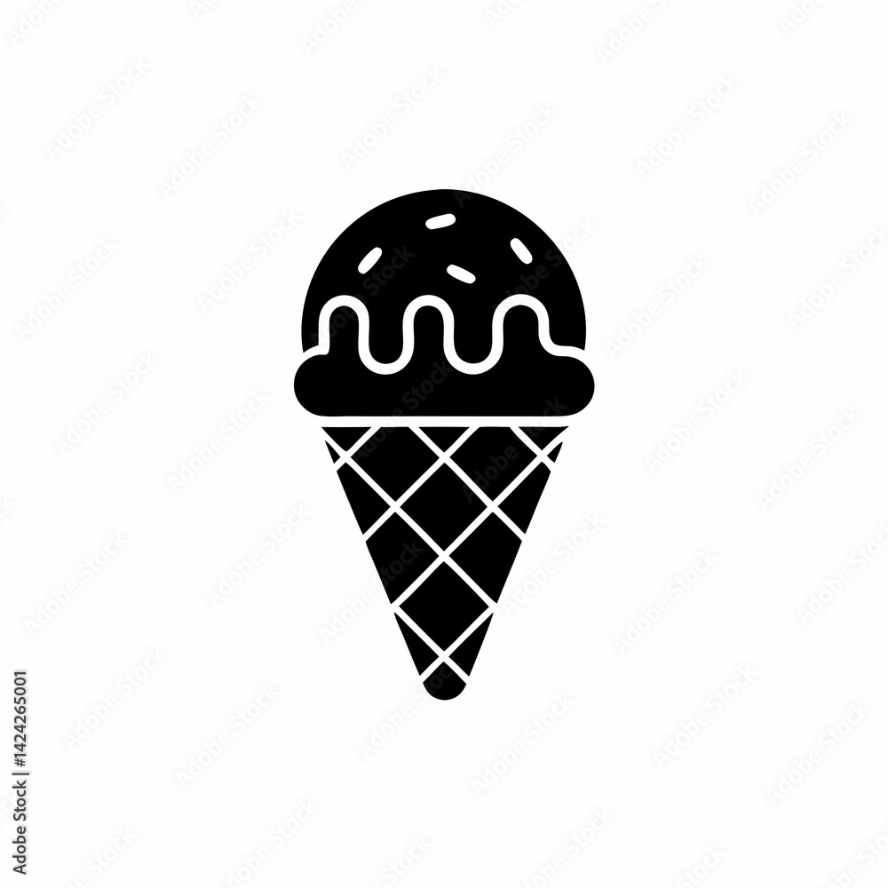 creative details Ice Cream Scoop Icon vector Illustration creative details Ice Cream Scoop Icon vector Illustration